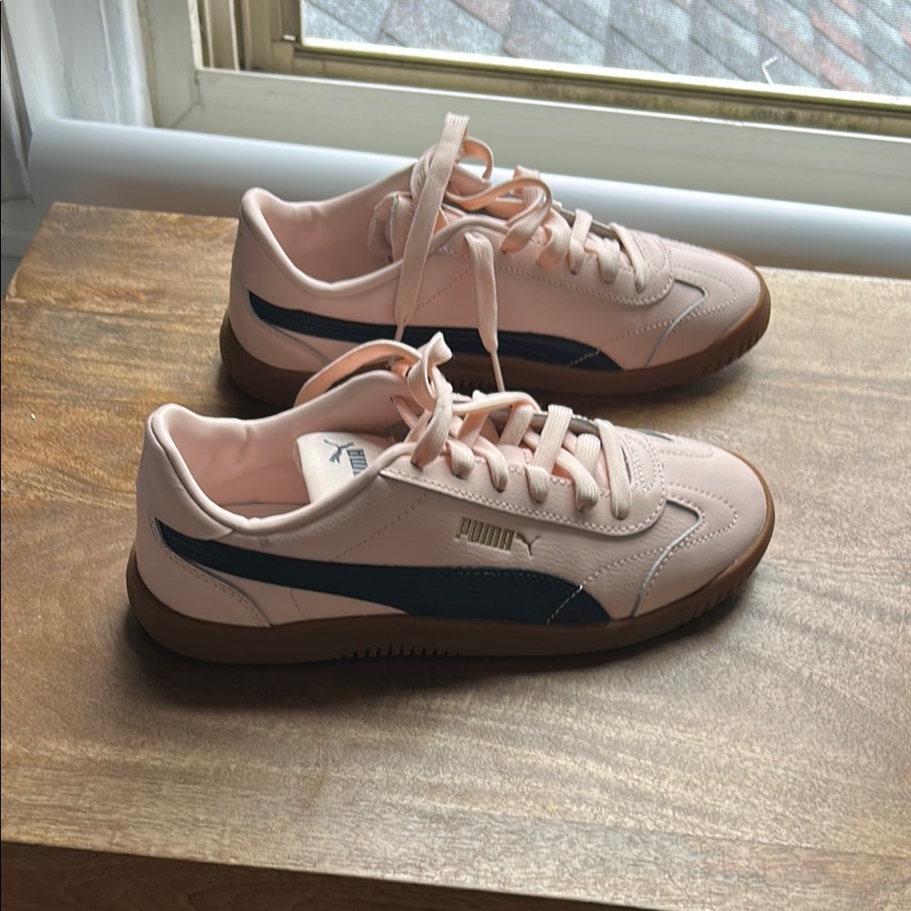Puma pink and navy sneaker